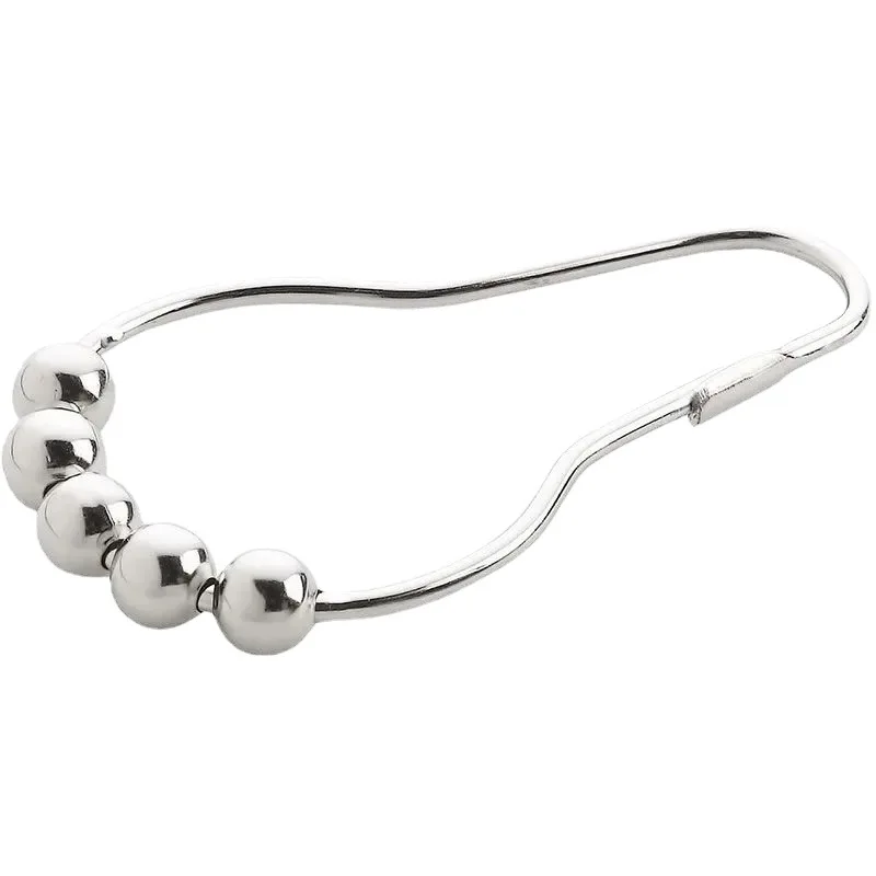 Hot selling high quality 12 pieces 304 stainless steel curtain hooks waterproof safety buckle anti-rust hook