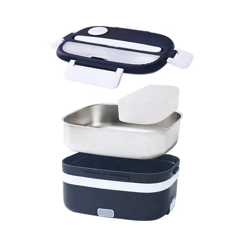 80W Electric Lunch Box Food Heater 12V/24V/110V Portable Food Warmer 3 in 1 Heated Lunch Boxes for Adults,  for Car/Truck/Office