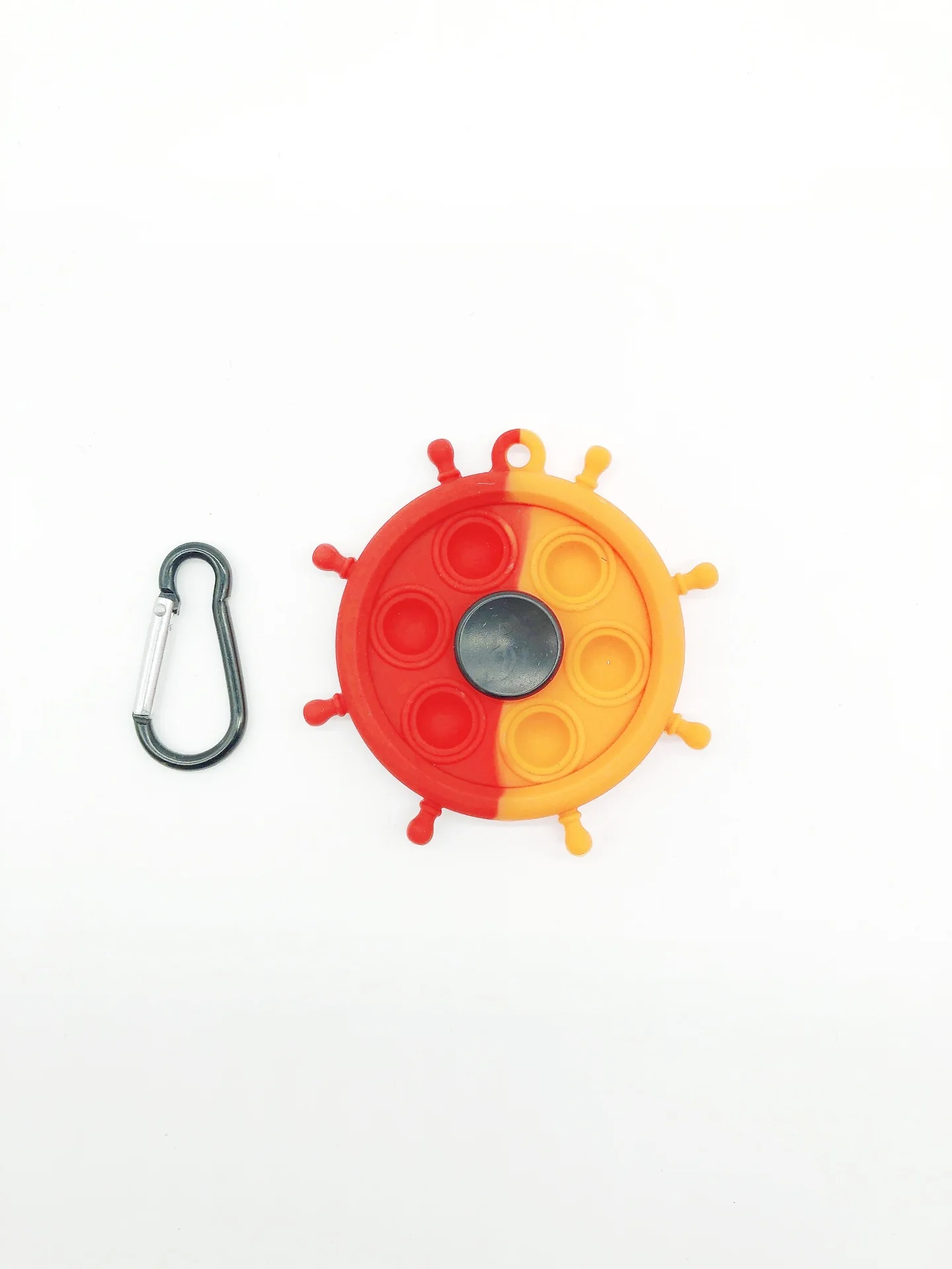 Manufacturer Non Toxic Luminous Silicone Fidget Spinning toy Colorful Spin Toy