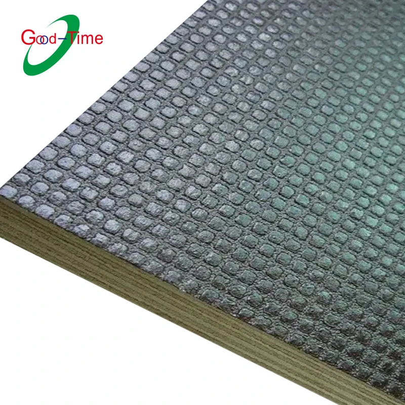 Antiskid black shuttering plywood construction formwork plywood anti slip wire mesh film faced plywood