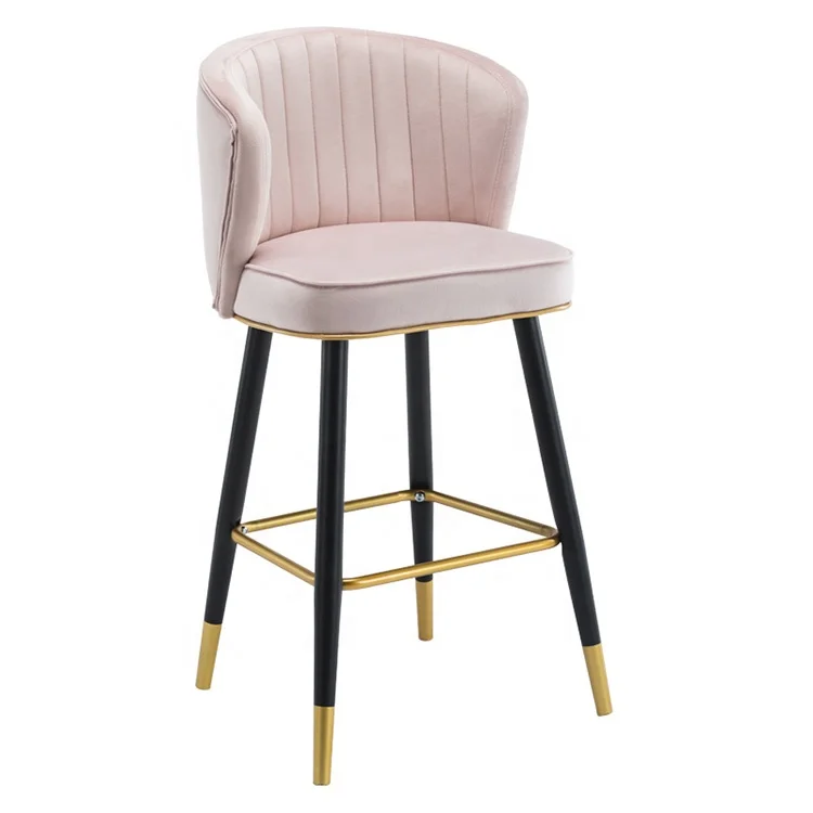 Commercial industrial restaurant modern stainless steel high chair dining barstool