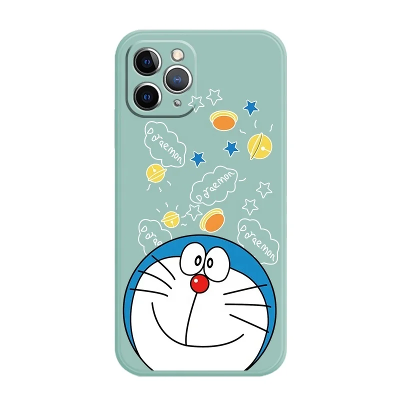 Fashion Doraemon Shockproof   Siliceous pel Ultra-thin Cartoon back Cover Protective Mobile Phone Case