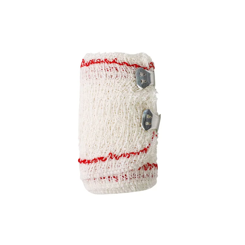 Factory Supply Disposable Medical Spandex Cotton Elastic Bandage Hospital Quality Crepe with Clips