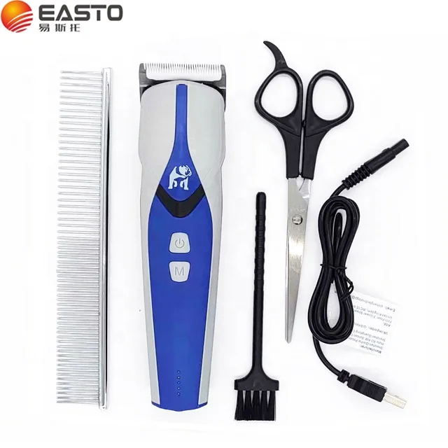Hair Clipper Pet Animal Hair Cutter 5 Speed Adjustment One Button Click Out Electric Display Ceramic Moving Blade Light Display