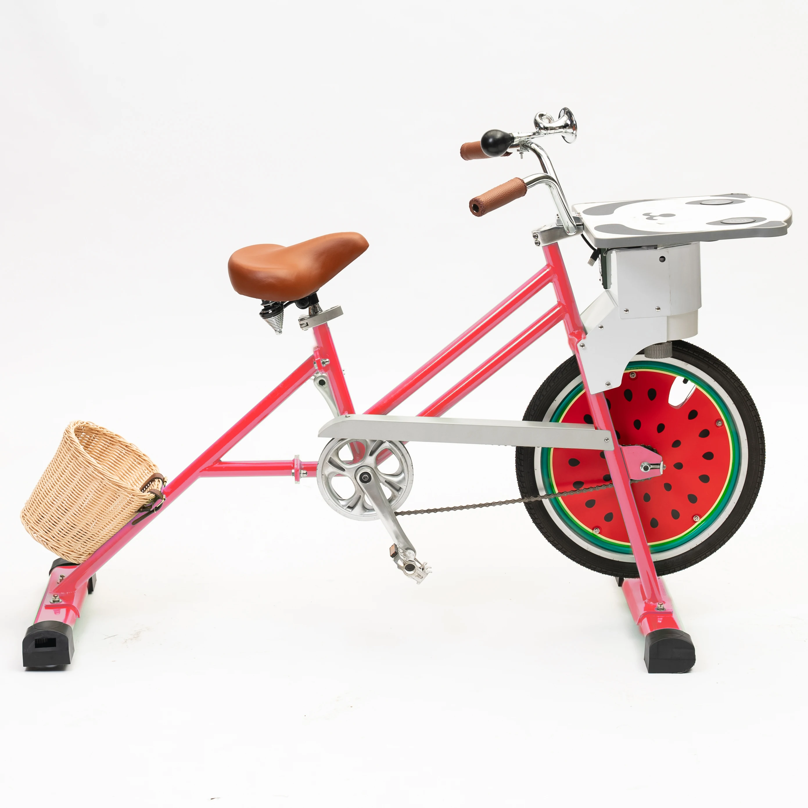 EXI Hybrid Unicycle Stationary Bike 24V Aluminum Alloy Pedal Power Generator Kids Mobile Phone Charging Christmas Gift Idea