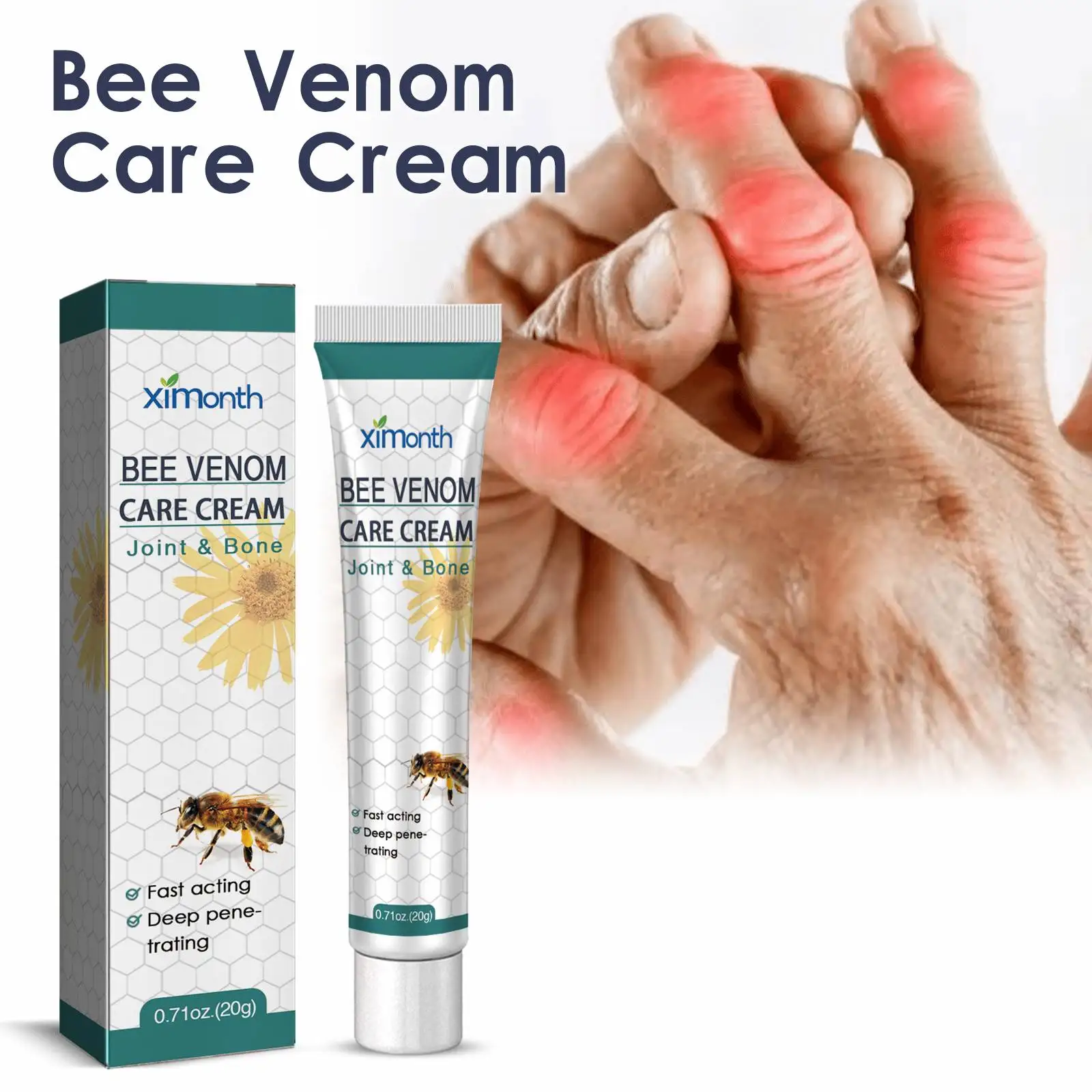 Ximonth Wholesale Private Label Soothing Joint Care Cream  Bee Venom Care Cream Relieving Joint & Bones Pain