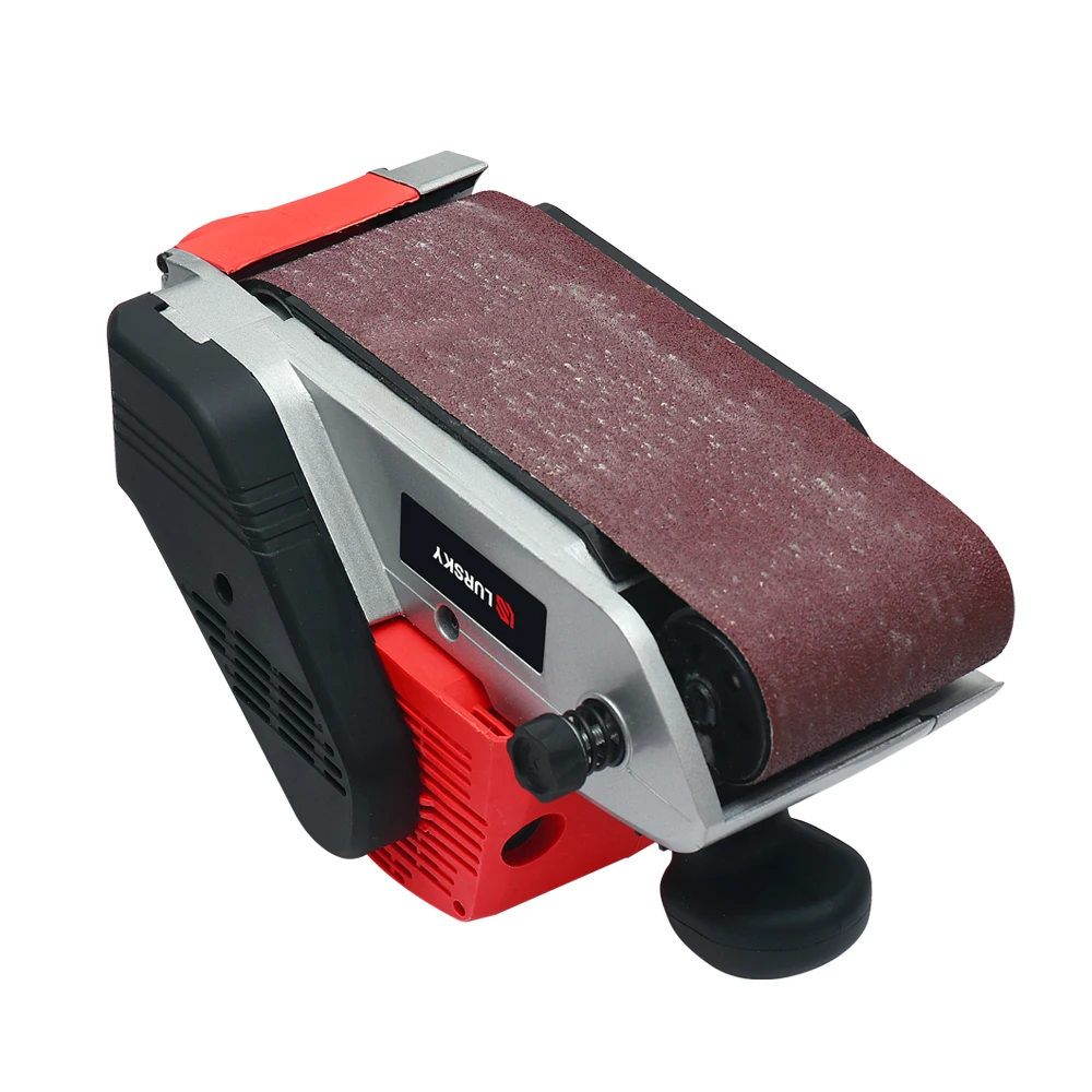 LURSKY 1200w high efficiency professional wood polishing belt sander machine for wood