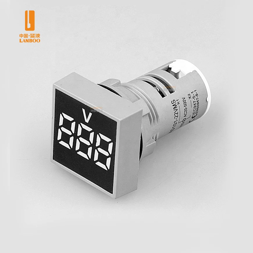 LANBOO высокое качество квадратный цифровой только дисплей типа вольтметр светодиодный дисплей