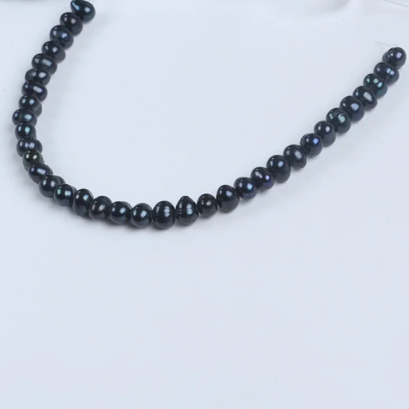 5-6mm Manufacturers Wholesale Natural Freshwater Black Potato Pearl Beads For Diy Bracelet Necklace