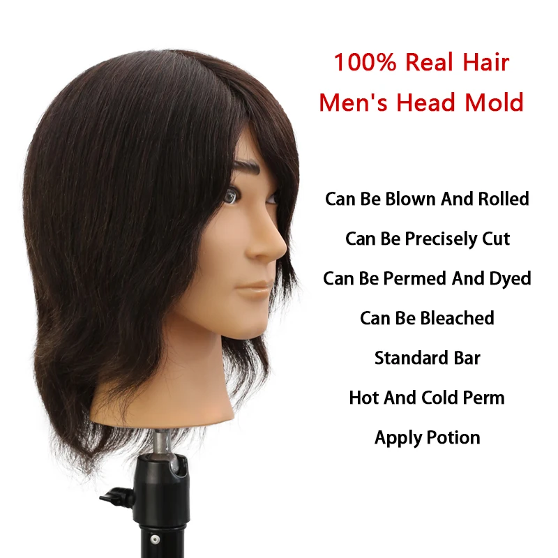 Factory Price 100% Human Hair Male Mannequin Heads for Sale