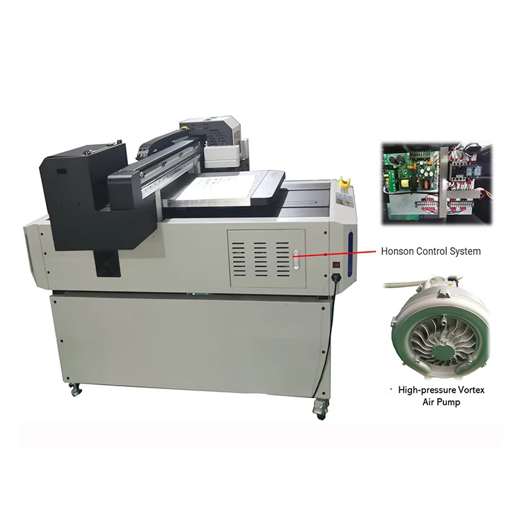 First Class Focus Wood Cmyk Two Heads Varnish Uv Led Flatbed Printer With Ce Certificate