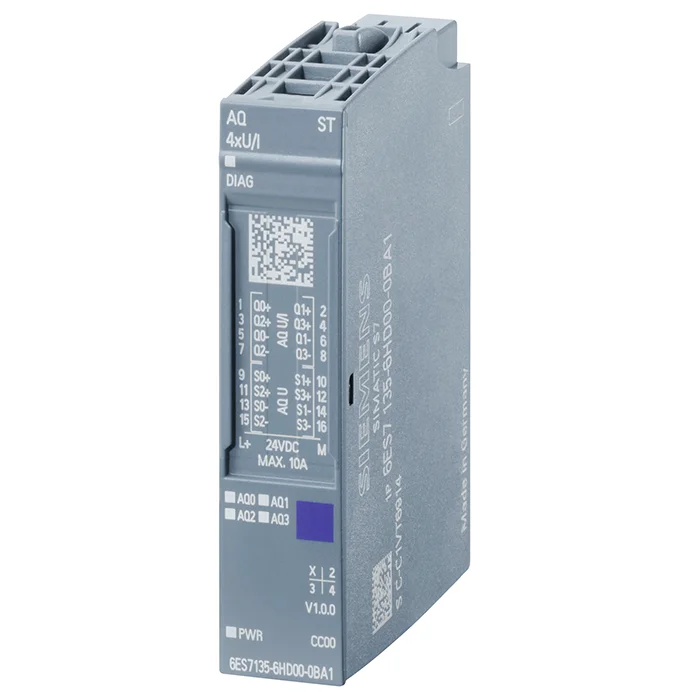 Siemens brand SIMATIC ET 200SP Analog output module 6ES7135-6HD00-0BA1 in stock