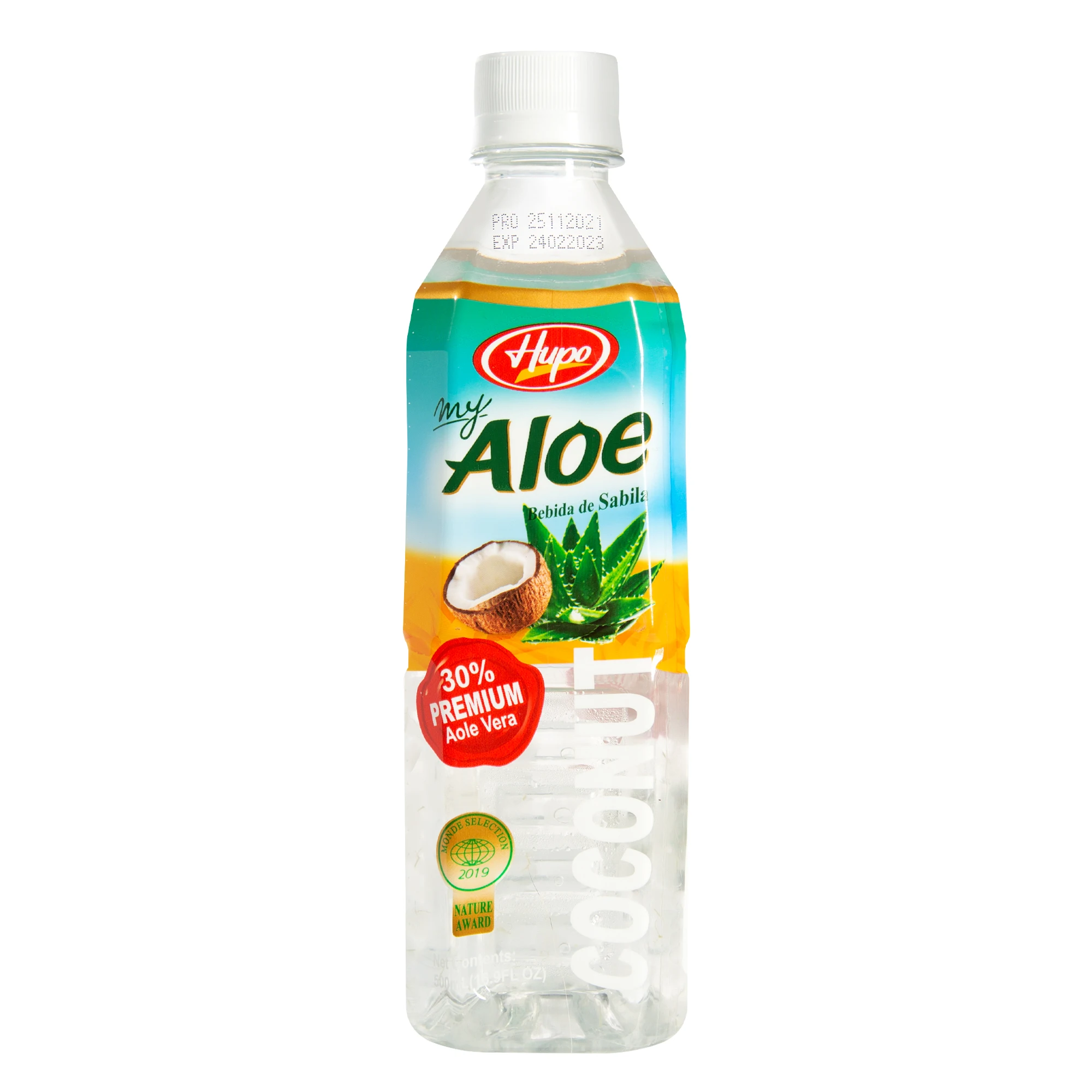 0.5L Coconut flavored aloe vera drink with pulp