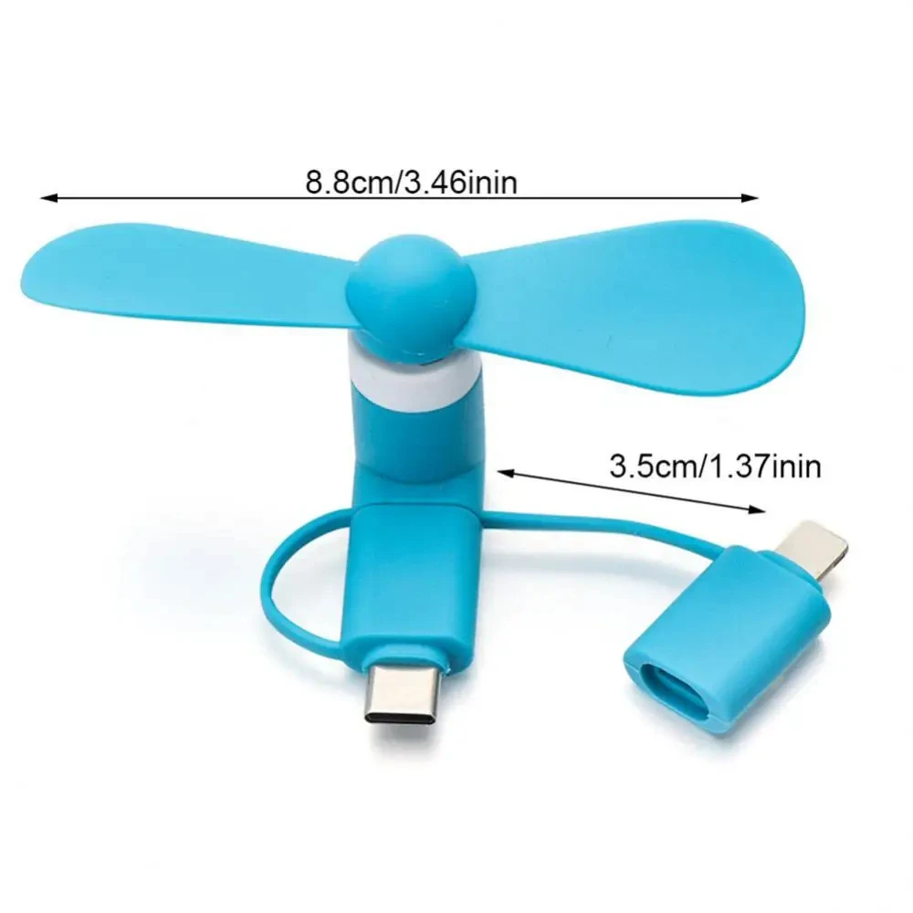 Portable 3 IN 1 Cell Phone Fan mini usb cooling fan fit for all smart phones hot wholesale price usb phone fan with your logo