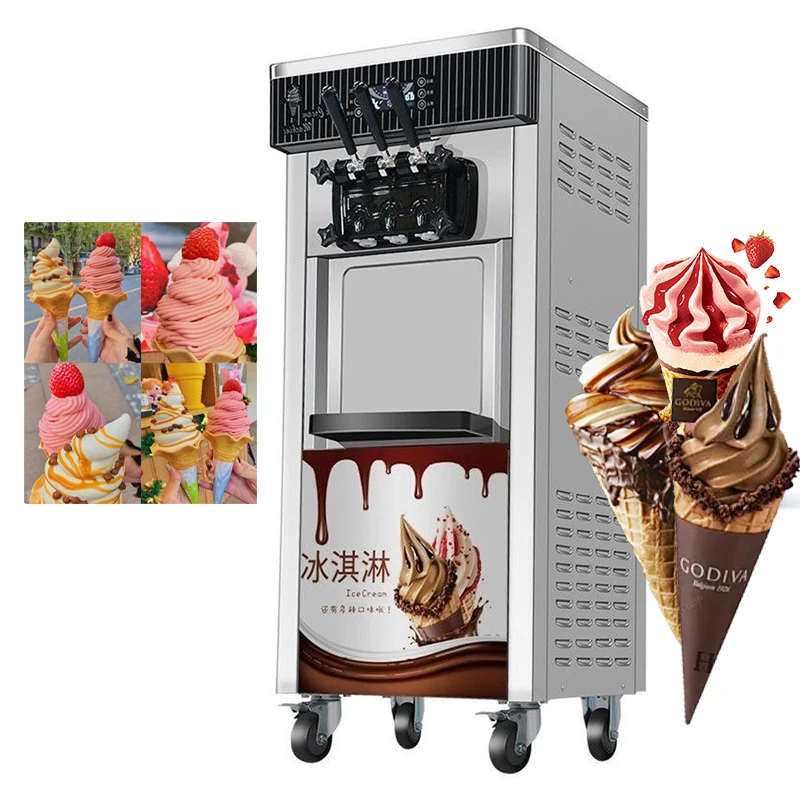 Most popular ice cream mixing commercial soft 4 flavor soft serve ice creams home icing maker acai machine ice cream machine