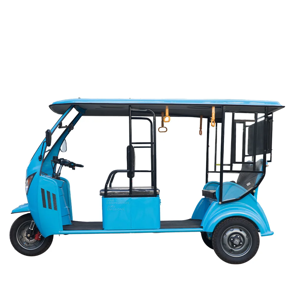Cheap taxi three wheel India 6 8 passenger electric auto rickshaw vehicle for passenger china