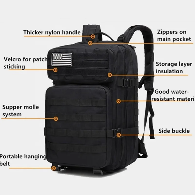 Оптовая Продажа с логотипом на заказ тактический пакет резервуар для воды рюкзак системой