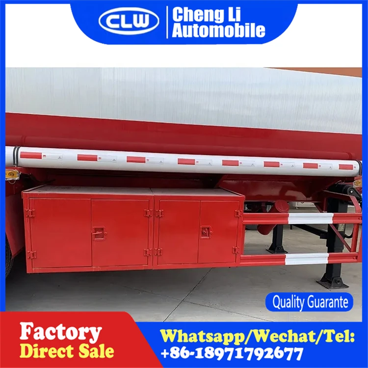 China 3 Axles 40000 Liters Carbon Steel Diesel Fuel Crude Oil Liquid Transport Tanker Semi Trailer