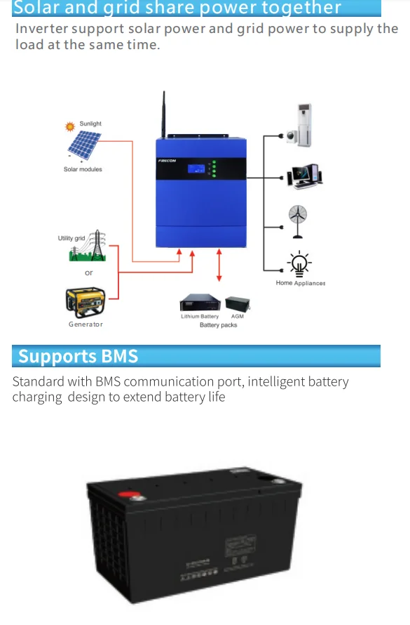 Factory Price Frecon SP520 3.5KW Mppt Intelligent Controller 24V Solar Off Grid Inverter Battery Free Start Mppt Charger