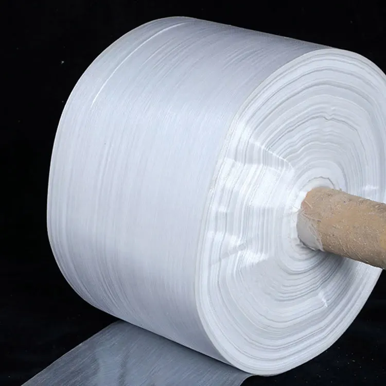 Manufacture Quality White Woven Tubular Fabric Polypropylene Bag Roll