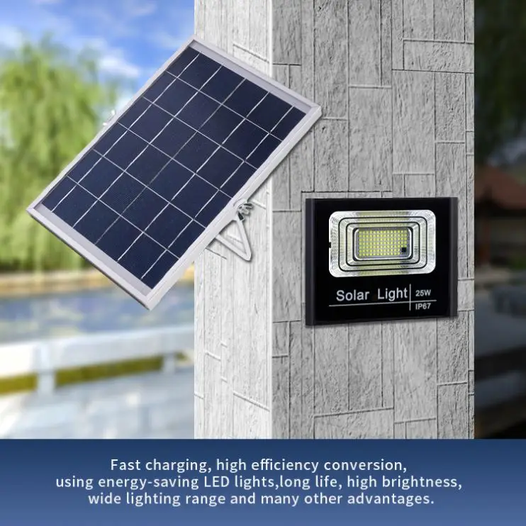 China manufacturer IP67 waterproof 25w commercial led flood light out door solar light
