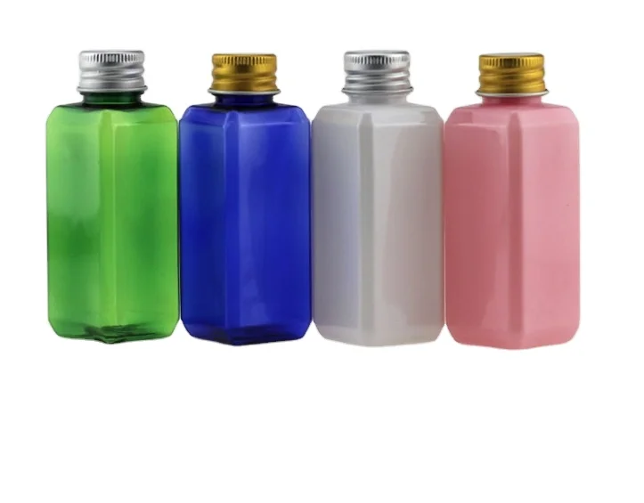 50ml Plastic Bottles Aluminum Metal Cap Lid Cover Shampoo Lotion Perfume cosmetic Medical packaging 151