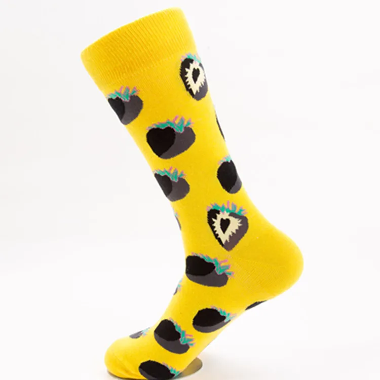 Manufacturer Colorful Happy Design Unisex Couples Sox Low MOQ Custom Logo Patterned Women Socks