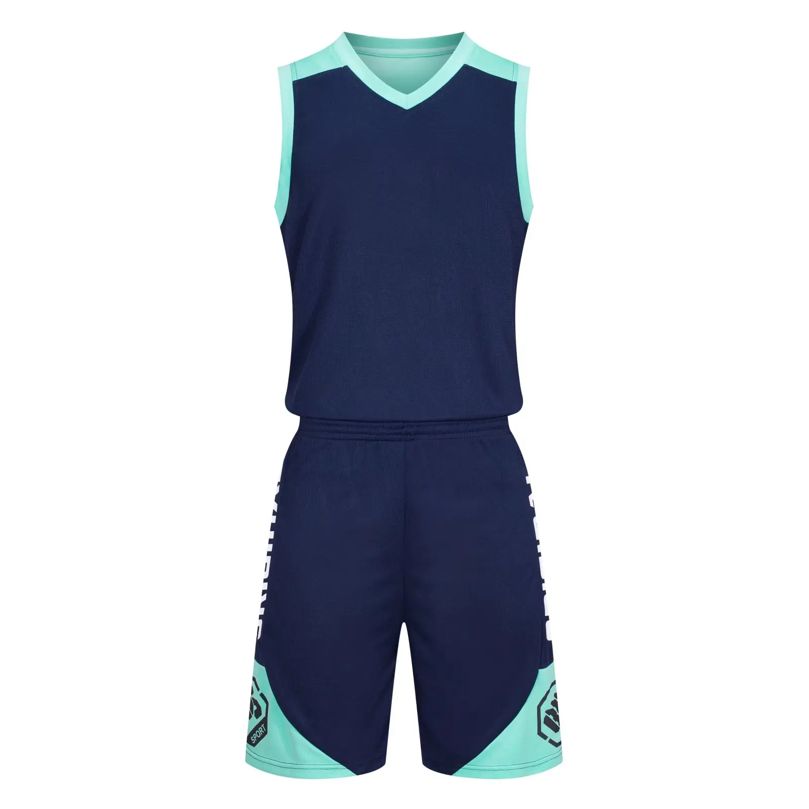 Wholesale Blank Multicolor Basketball Jerseys Quick Dry Polyester Basketball Uniform Set