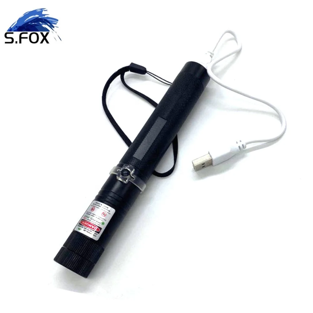 Hot Selling USB Rechargeable Long Distance 50mw 532nm Tactical Green 303 Laser Pointer With Star Light