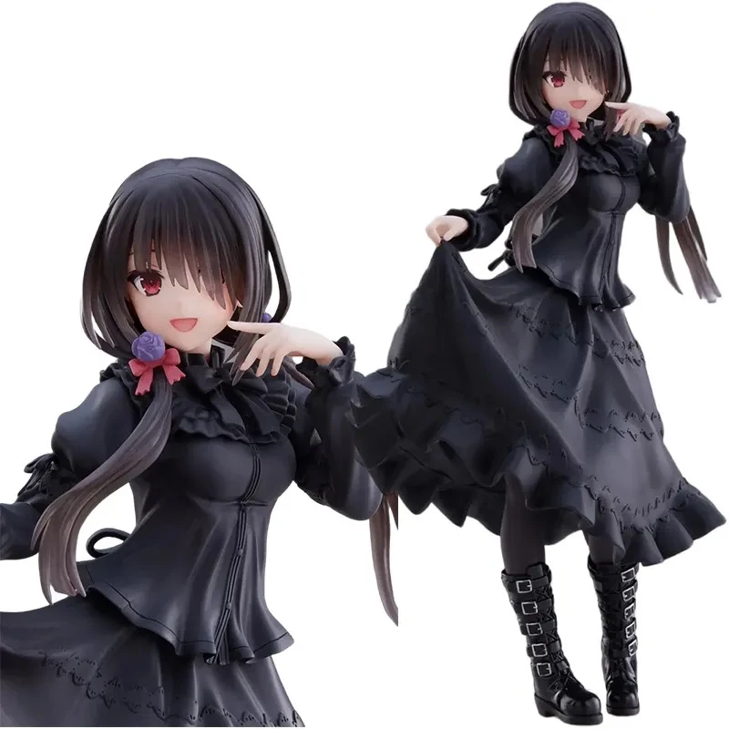 Anime Girls Model Figure Toy Standing Model Black Dress Girls Action Figure Cute Doll