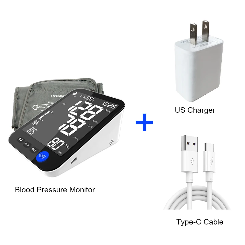 Automatic Digital Arm Blood Pressure Monitor Cuff Portable Electronic Blood Pressure Meter Monitor Hospital Sale