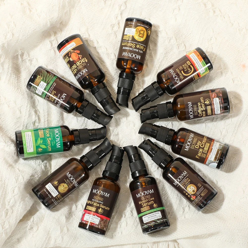 Vegan Anti Aging Facial Serum Niacinamide Green Tea Face Retinol Serum Vitamin C Skin Care Serum