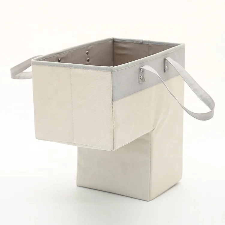 Корзина из ткани в новом стиле, корзина для хранения, водонепроницаемая корзина для лестницы с ручками, корзина для хранения из ткани с ручками для дома