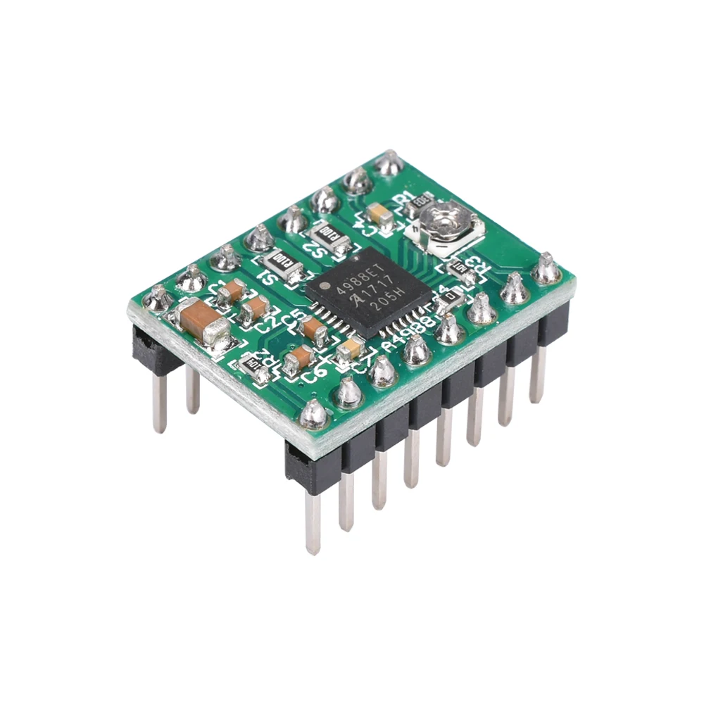 3D Printer Parts StepStick A4988 Stepper Motor Driver With Heat sink Carrier Reprap RAMPS 1.4 Green Board