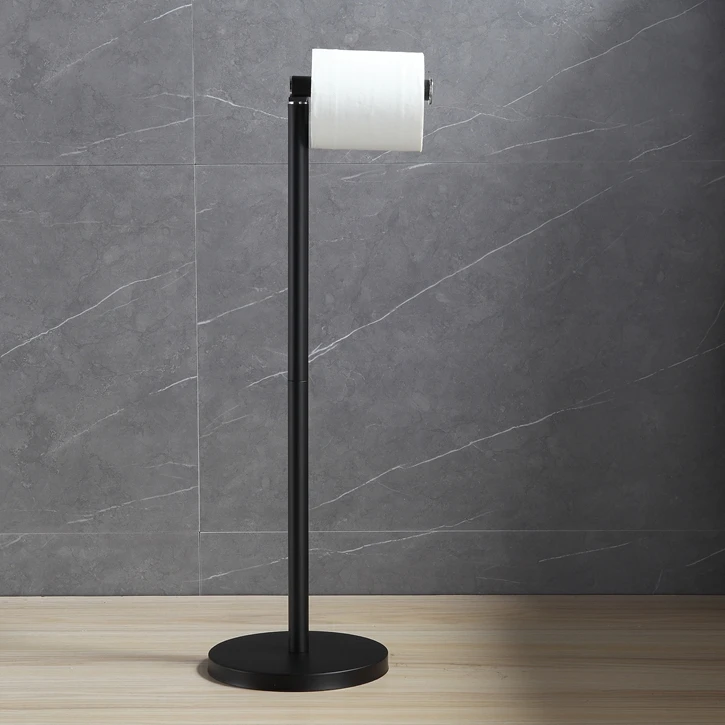 Custom Free Standing Modern Gold Tissue Roll Holder 304 Stainless Steel Toilet Paper holder Toilet Paper Holder Stand