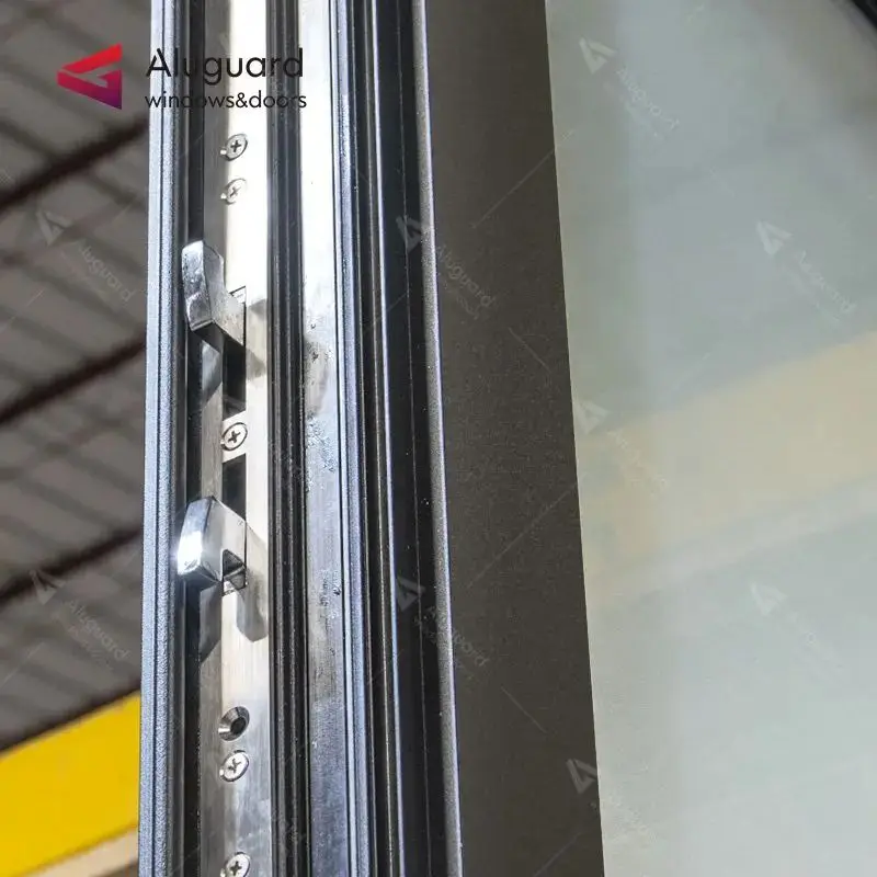 Customized aluminium frame glass clean room door front for home exterior American steel french door