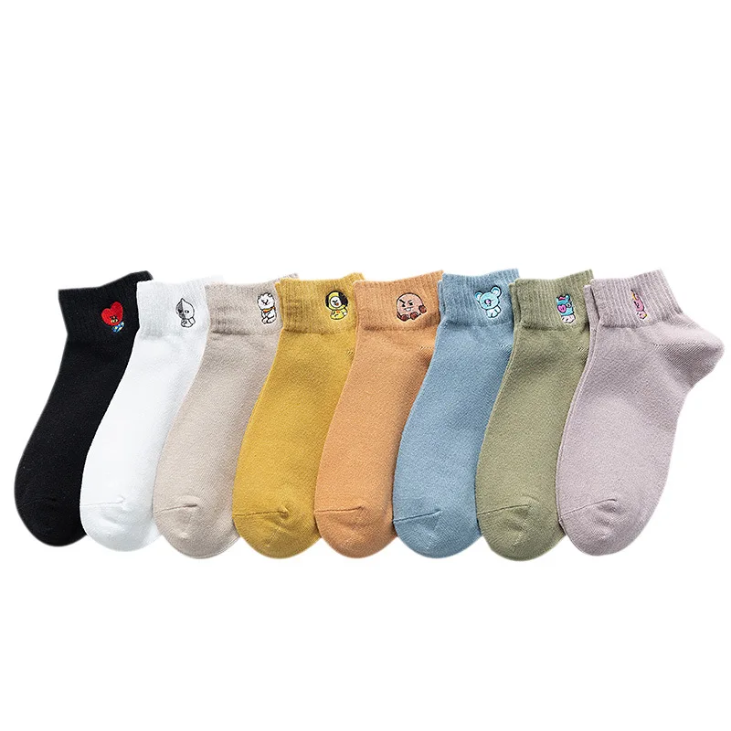 Custom New Cute Animal Cotton Ankle Socks for Women