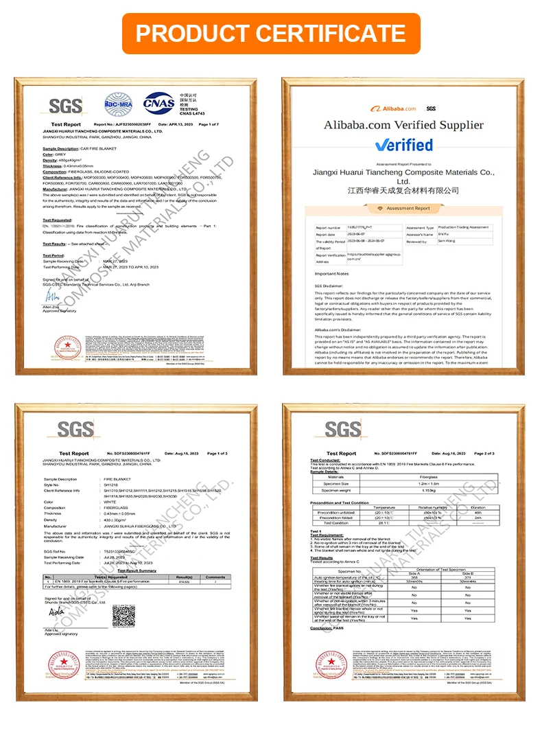 Wholesale High-Quality Large fire blanket for cars 20ft x 30ft car fire safety barrier for extinguisher battery fires