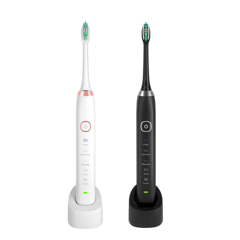 Automatic sonic electric toothbrush 5 speed 8 brush head portable case magnetic levitation electric toothbrush for adults