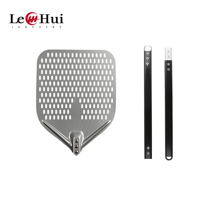 12'14'inch folding  pizza turning peel  Pizza paddle pizza peel shovel with folding aluminium  handle