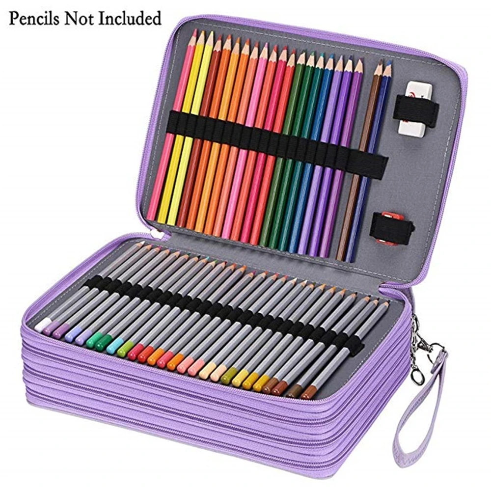 168 Slots Pencil Case School Pencilcase for Girl Boy Pen Box Large Penal Big Cartridge Bag Stationery Pencilholder Kit Pouch