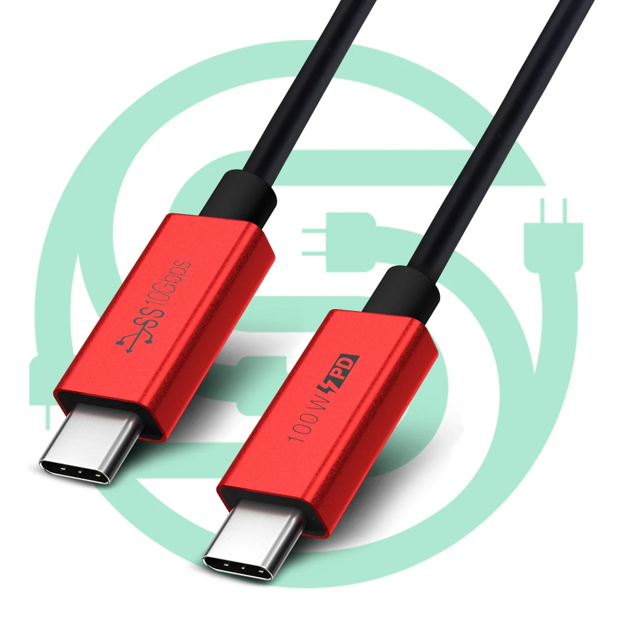 Wire wholesale ,5A 20V 100W USB Type-C 3.1 Charging and Data Sync Cable Fit Mobilephone Laptop