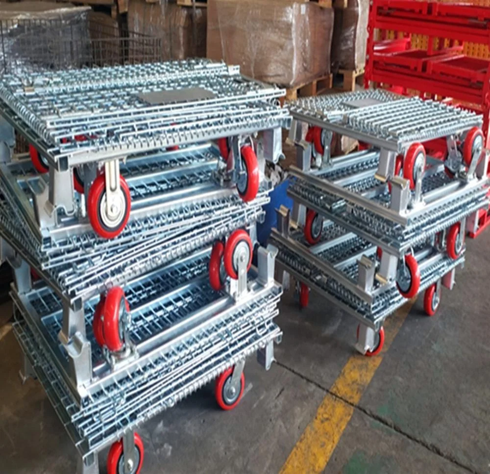  GLB H-1616 Collapsible Wire Container 40*32*35.5 Mesh 2