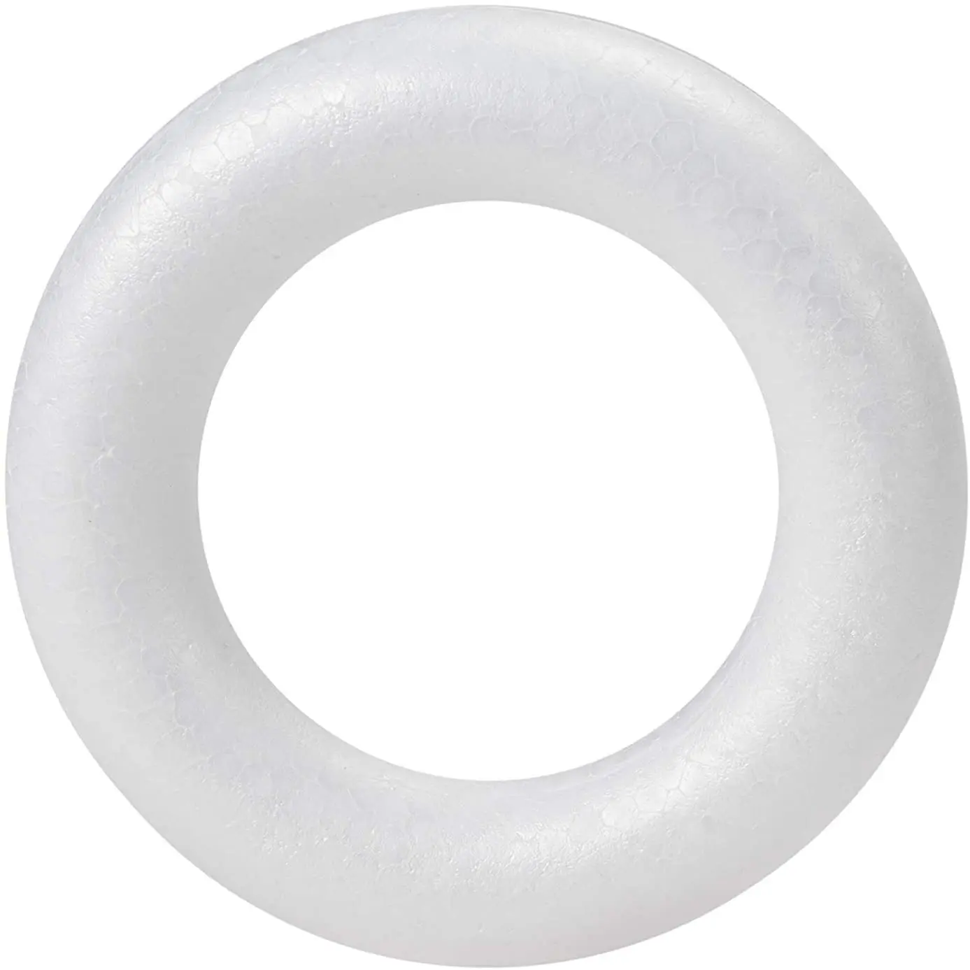 Factory Custom Cheap Price Styrofoam Wreath Polystyrene Foam Circle Wreath Ring for DIY Crafts Christmas decoration