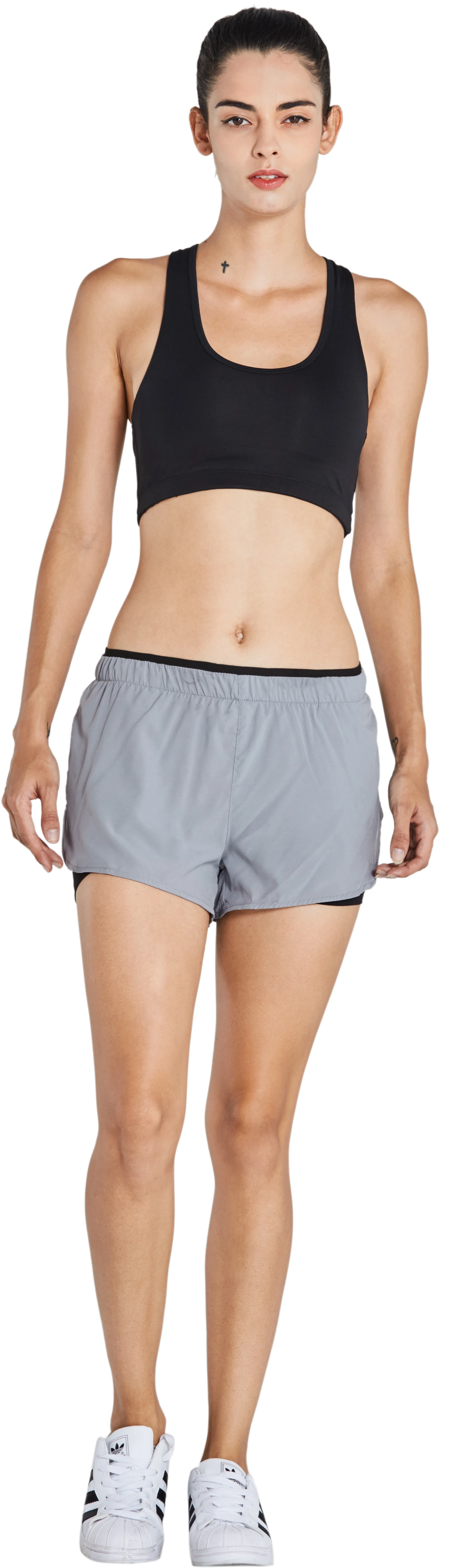 
OEM Wholesale Cheap Breathable Fitness Apparel Quick Dry Womens 2 In 1 Running Gym Yoga Shorts 