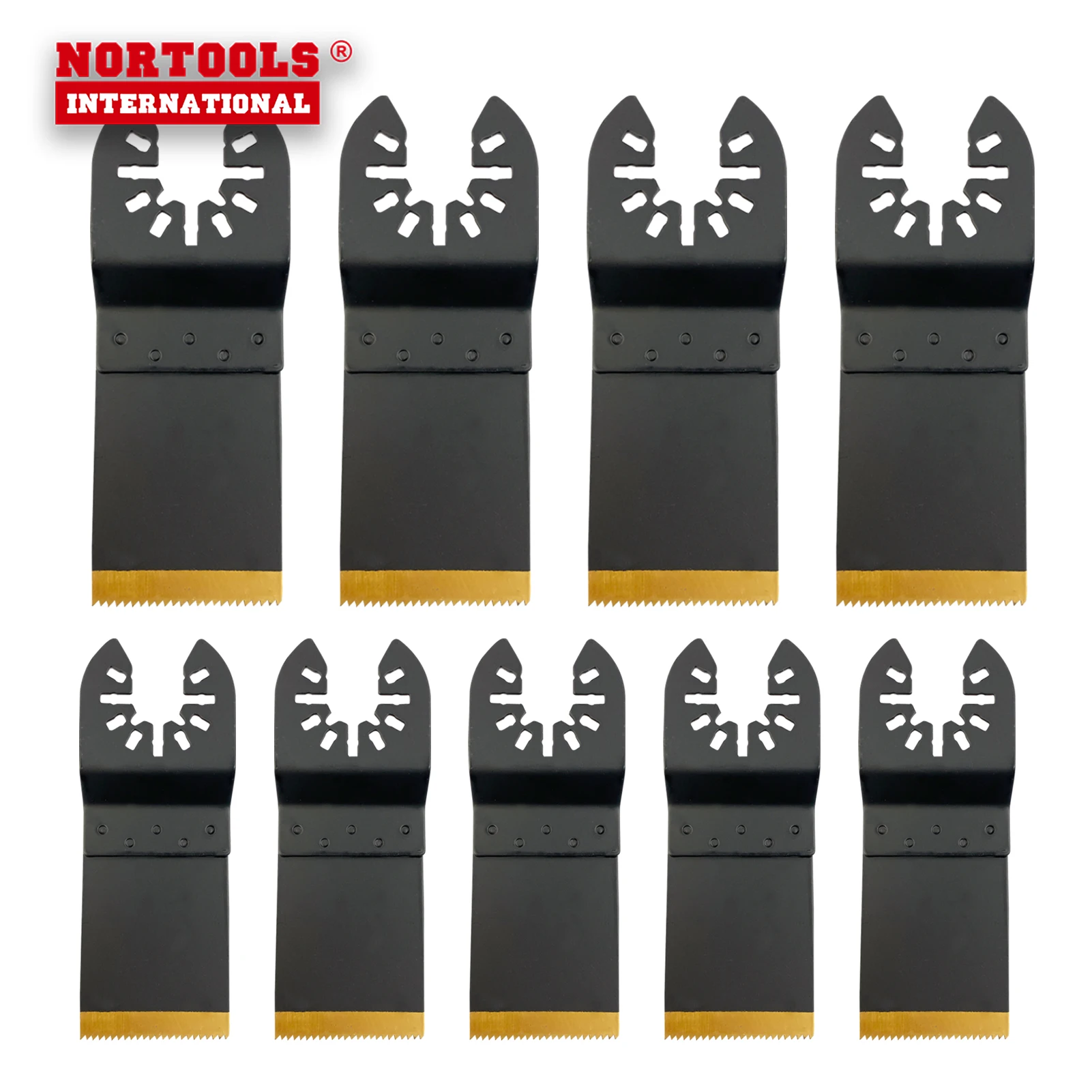 Tin Coated HSS Flush Cut Starlock Oscillating Multi Tool Metal Saw Blade