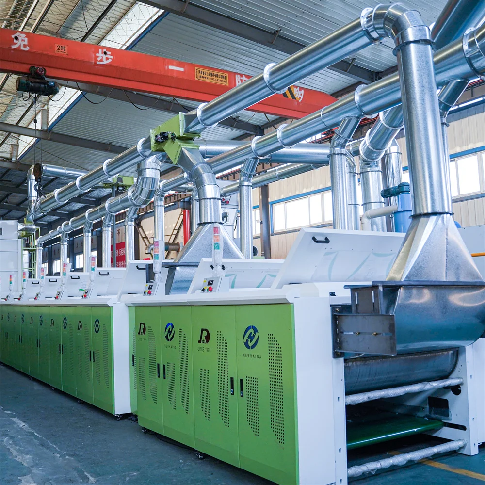 Old clothes non-woven textile waste recycling machine