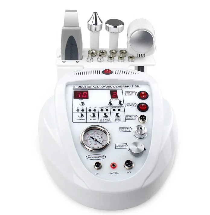 Multifunctional 4 In 1 Cold Hot Hammer Skin Peel Microdermabrasion Machine for Face Lifting