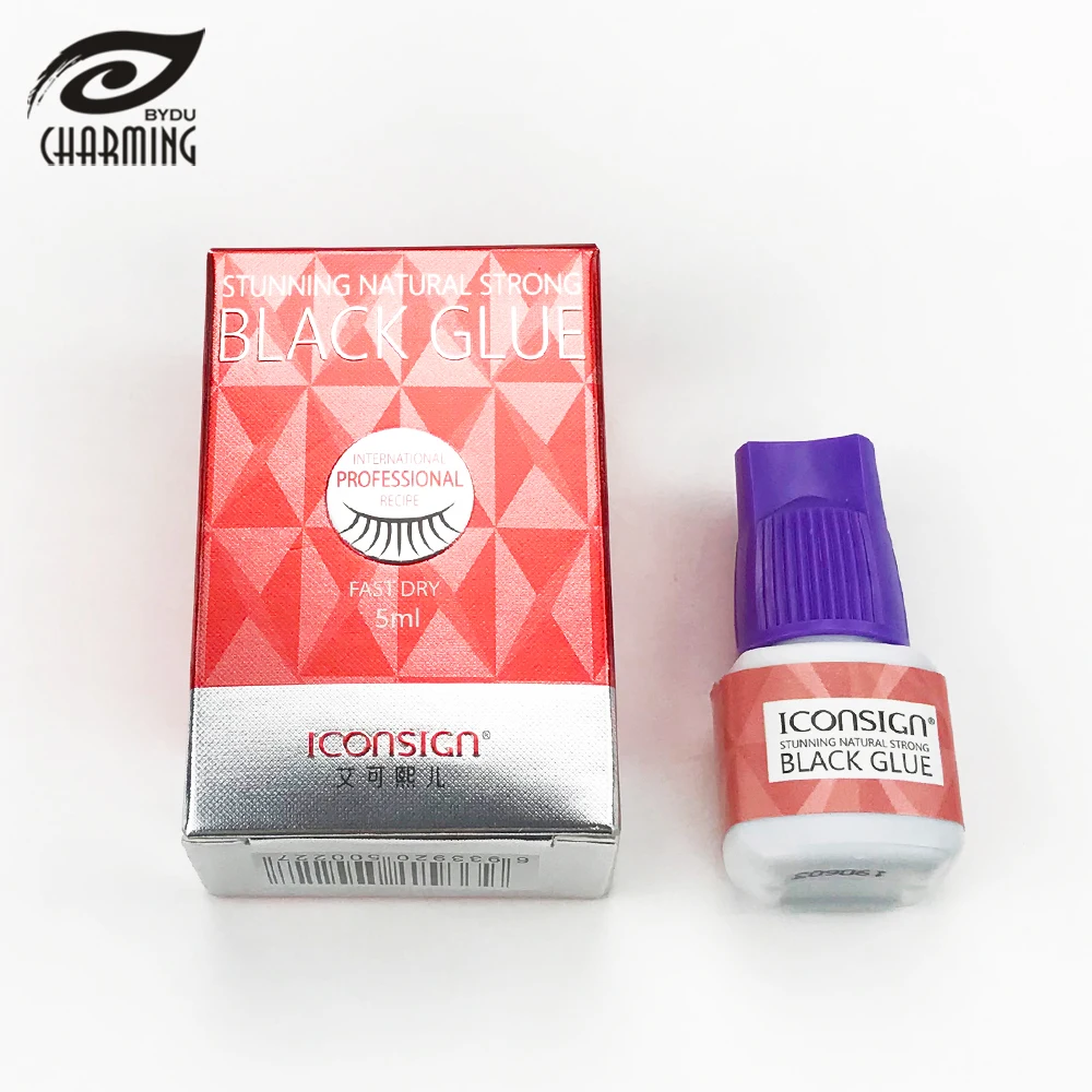 Iconsign 0.3 0.5 lash glue private label fast drying eyelash glue adhesive eyelash extension glue