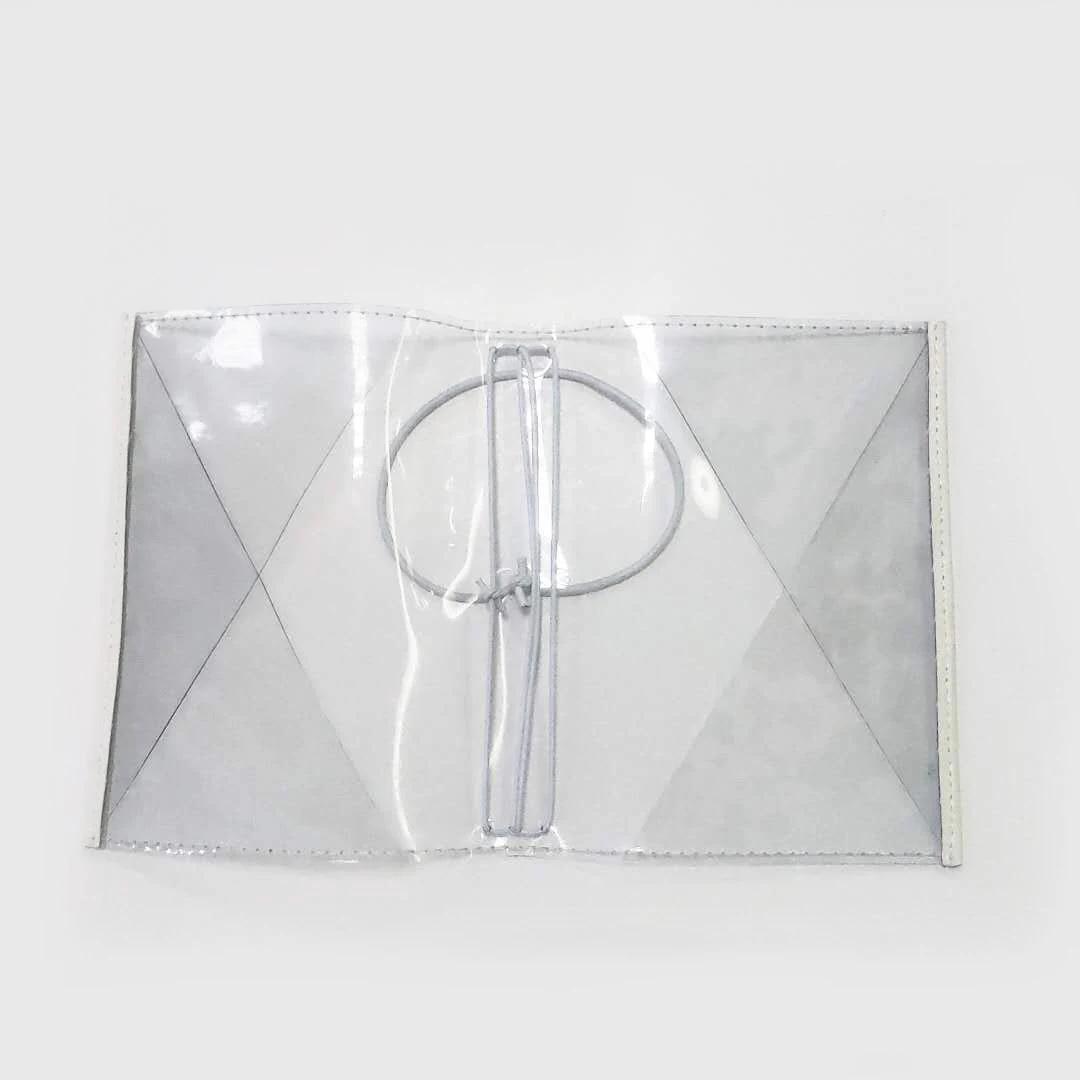 Hot Selling Soft Cover New Design A6 Transparent Book Cover with Elastic Band